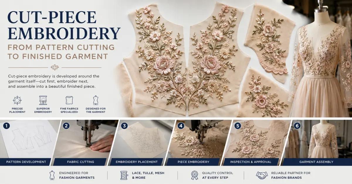 Cut-Piece Embroidery: From Pattern Cutting to Finished Garment